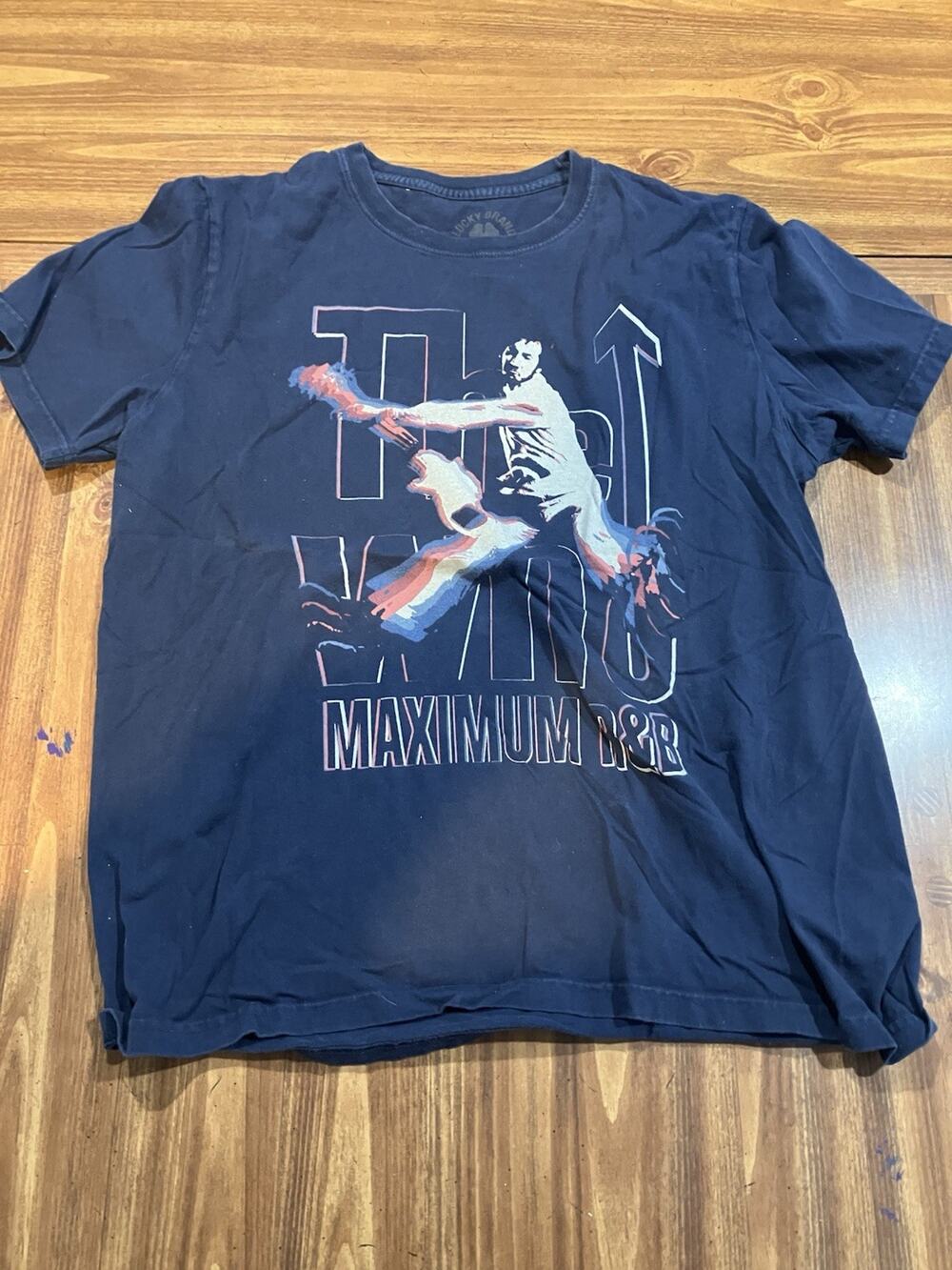 Lucky Brand The Who Punk Rock Band Lucky Brand Navy Blue T-Shirt Men’s Size L